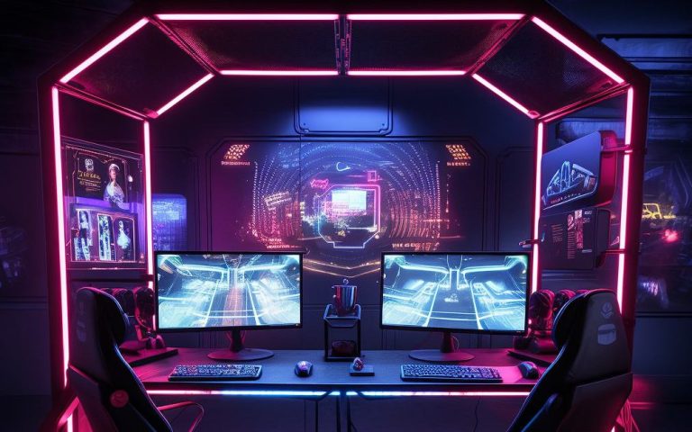 setup gaming avec ecran
